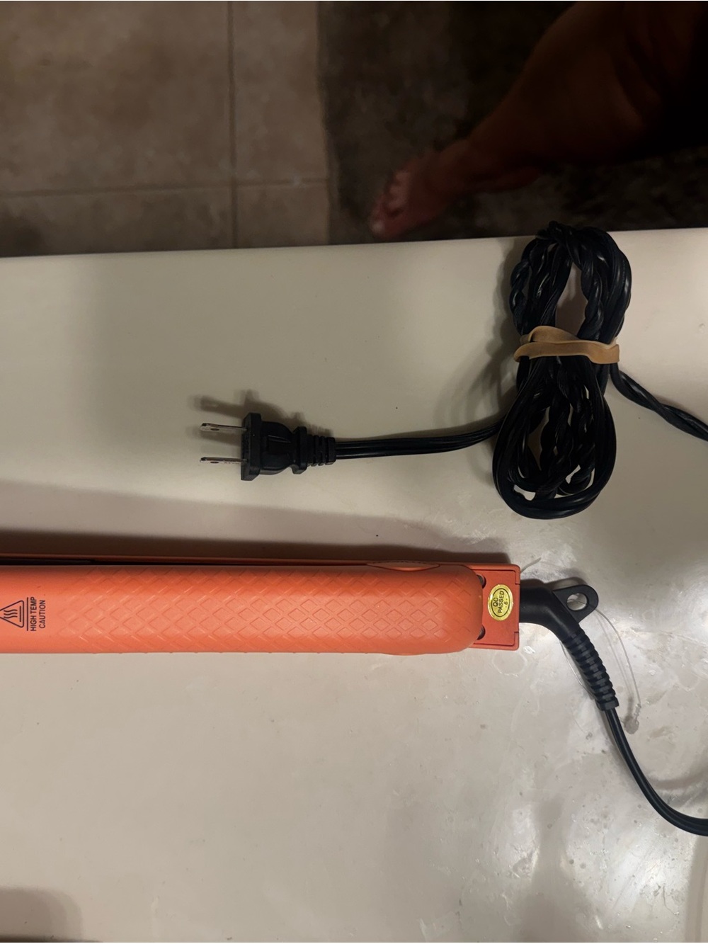 amika Orange Styling Tool Handle with Textured Grip - Picture 2 of 7